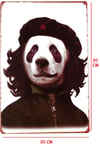 Panda Duvar Süsü Dekor Retro Metal Tabela 30x20 Cm