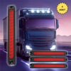 Sinyal LED Barı Parmak LED Çakarlı 12V-24V 15 Ledli 3 Mod Etek Lamba Offroad Kamyon Tır Dorse 4 Adet