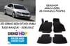 Skoda Octavia 2013 SONRASI Araca Özel 3D Havuzlu Kauçuk Paspas