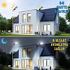 Solar Güneş Enerjili 800W Kumandalı ve Hareket Sensörlü 800 Led Bahçe ve Sokak Aydınlatma Lambası 
