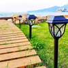 Solar Güneş Enerjili Aplik Led Lamba ile Bahçe, Veranda ve Merdivenlerinizde Şık Peyzaj Aydınlatması 6 Lı Saplamalı