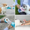 Taşınabilir Kedi Köpek Mama Ve Su Kabı Şişesi Seyahat Gezi Ve Park Yürüyüş İçin 2'si 1 Arada