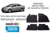 TOYOTA COROLLA 2007-2013 ARASI 3D Havuzlu Araca Özel Kauçuk Oto Paspas