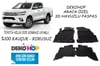 TOYOTA HILUX 2015 SONRASI Araca Özel Oto Paspas 3D Havuzlu Kauçuk