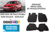 VW POLO 2009-2016 ARASI Oto Paspas Araca Özel 3D Havuzlu Kauçuk Paspas