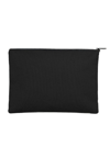 Baskısız Siyah Kanvas Clutch Bez Canta
