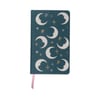Celestial Bookcloth Journal Teal Moon