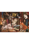 Kediler ve Kitaplar / 500 Parçalık Puzzle, Kod:3618