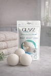 Glanz 3 Adet Yün Keçe Çamaşır Kurutma Topu 7 - 8 CM - Doğal Ürün