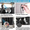 Glanz Araç İçi Perde Araba Gizlilik Perdesi Oto Güneşlik Perde Seti 
