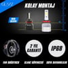 Glanz Hyundai i20 Mercekli Far ŞİMŞEK ETKİLİ  Mini CSP Led Xenon Far Ampulü Uzun Kısa Sis Seti