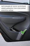 Glanz Oto Katlanabilir Güneşlik Şemsiye Ön Cam Gölgelik 145-79cm Özel Esnek Saplı Güneş Koruyucu 