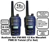 Aselsan PM985 12Km Açık Alan Mesafeli Pmr El Telsizi (2'li Set)