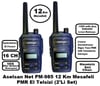 Aselsan PM985 12Km Açık Alan Mesafeli Pmr El Telsizi (2'li Set)