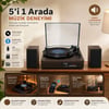 Dosound DS-022 Nostaljik Bluetooth Pikap Çalar USB SD Kart FM Radyo