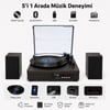 Dosound DS-022 Nostaljik Bluetooth Pikap Çalar USB SD Kart FM Radyo