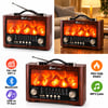 DOSOUND FP821 Şömine Efektli Retro Radyo – Bluetooth, USB, TF Kart, FM/AM/SW