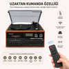 Dosound TR-17S Ahşap Çok Fonksiyonlu Pikap Kaset CD USB Bluetooth Retro Müzik Sistemi