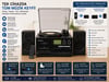 Dosound TR-18 Ahşap Hoparlörlü Pikap Çalar Kaset CD Bluetooth USB SD Müzik Sistemi