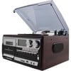 Knstar KN-110 Bluetooth Kumandalı Cdli Kaset USB Radyo 33-45-78 Plaklar Çalar Pikap