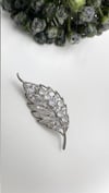Sılver Çınar Yaprağı Model Broş
