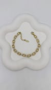 Vip 14 K Oval Halkalı Taş Bağlantılı Bileklik