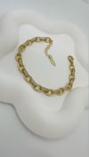 Vip 14 K Oval Halkalı Taş Bağlantılı Bileklik