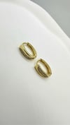 Vip 14 K Oval Taşlı Küpe