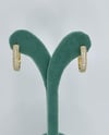 Vip 14 K Taşlı Oval Küpe