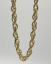 Vp 14 K Altın Kaplama Oval Sarmal Kolye 50cm