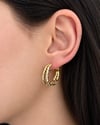 Vp 14 K Altın Kaplama Spiral Halka Model Küpe