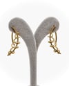Vp 14 K Altın Kaplama Taşlı Sarmal Küpe