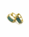 Vp 14 K Altın Kaplama Turkuaz X Momo Model Küpe