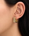 Vp 14 K Altın Kaplama Wide Woven Model Küpe