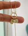 Vp 14 K Gold Halka Bağlantılı Tasarım Kolye 45+5cm