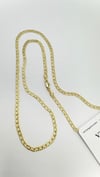 Vp 14 K İnce Ezme Gurmet Zincir Kolye 60cm