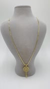 Vp 14 K Taşlı Anahtar Kolye 50cm