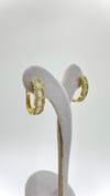 Vp 14 K Taşlı Oval Kare Model Küpe