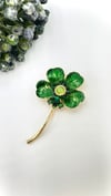 Yeşil Yonca Model Broş