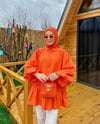 Balon Kol Clara Gömlek-Oranj