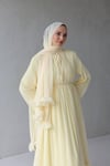 Eva Şallı Elbise-Sarı