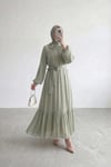 Lalin Elbise-Mint Yeşili