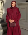 Mia Etekli Takım-Bordo