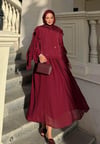 Mia Etekli Takım-Bordo
