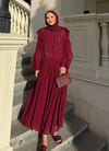 Mia Etekli Takım-Bordo