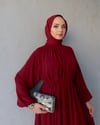 Narin Elbise-Bordo