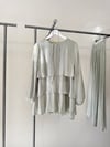 Organze Dantel Detaylı Takım-Mint Yeşili