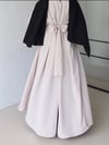 Zahra Parçalı Abaya-Bej