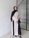 Zahra Parçalı Abaya-Bej