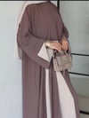 Zahra Parçalı Abaya-Vizon